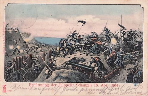 Erstürmung der Düppeler Schanzen 18. Apr. 1864,