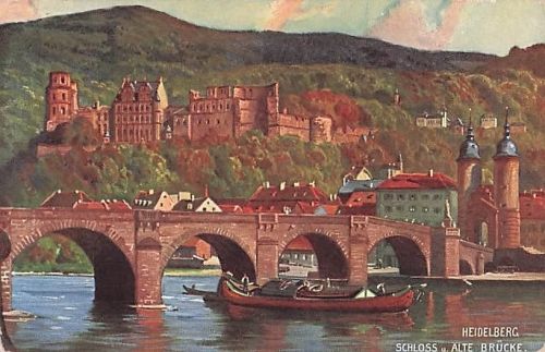 A HEIDELBERG SCHLOSS. ALTE BRÜCKE.