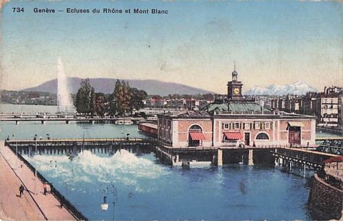 Geneve GE Ponts del la Macchine et des Bergues Kat. Geneve