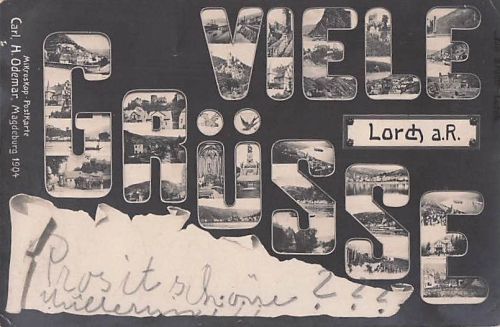 VIELE GRÜSSE „Lorch a.R.“