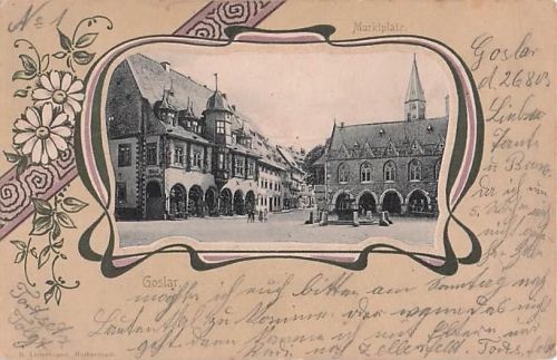 Marktplatz in Goslar am Harz