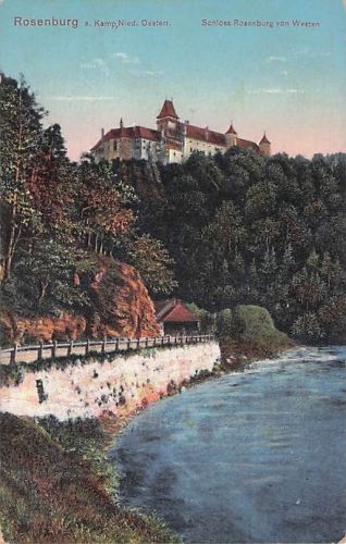 Rosenburg. Kamp, Nied. Oesterr. Schloss Rosenburg von Westen