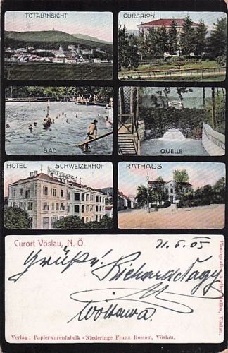 Curort Vöslau, N.-Ö. (heute Bad Vöslau in Niederösterreich)