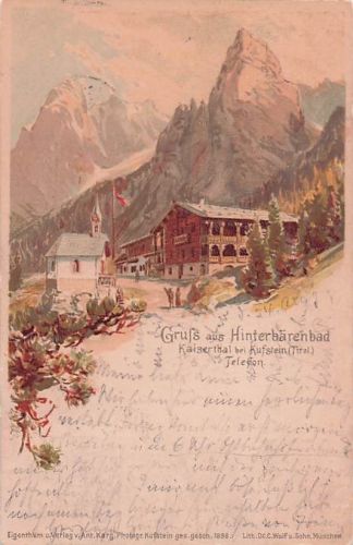Postkarte Carte Postale Kufstein Tirol Hinterbaerenbad Kufstein