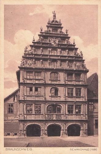 Postkarte - Braunschweig / Gewandhaus