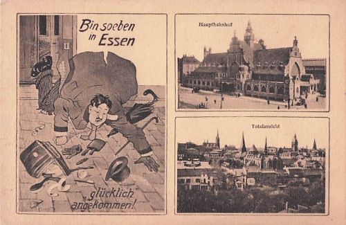 „Bin soeben in Essen glücklich angekommen!