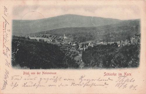 Blick von der Helenenaue – Schierke im Harz“