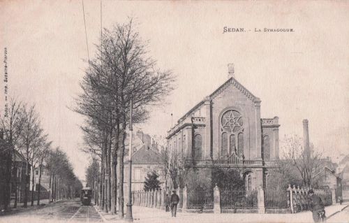 Judaika Ansichtskarte / Postkarte Sedan Ardennen, Synagoge