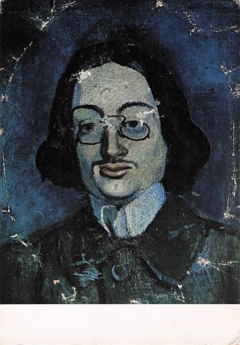 AK Künstler Pablo Picasso„Blaue Porträt von Jaume Sabartés“