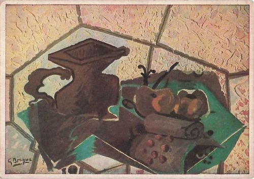 Die grüne Tischdecke, Georges-Braque-Museum, Paris, Postkarte