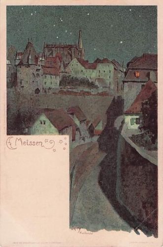 Meissen , Künstlerkarte