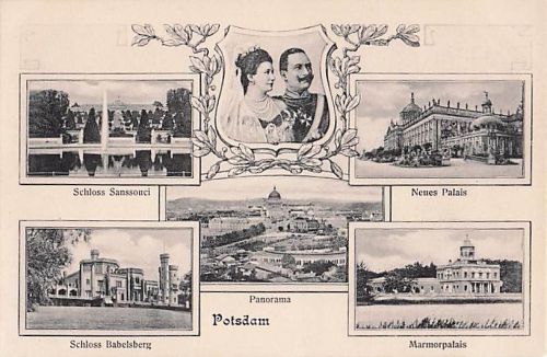 Historische Mehrbild-Ansichtskarte: Gruß aus Potsdam (ca. 1905)