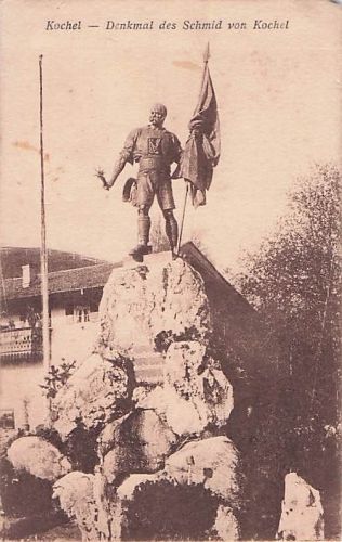 Kochel Denkmal des Schmid von Kochel