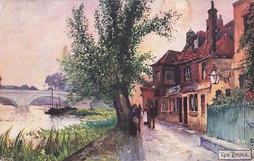 Alte Künstler-Ansichtskarte Kew Bridge London Jotter Tuck