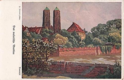 Künstler Ansichtskarte / Postkarte Irmann, H., Breslau in Schlesien, Dominsel