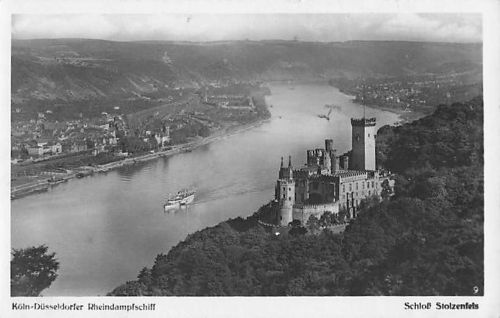Köln-Düsseldorfer Rheindampfschiff 9 Schloß Stolzenfels