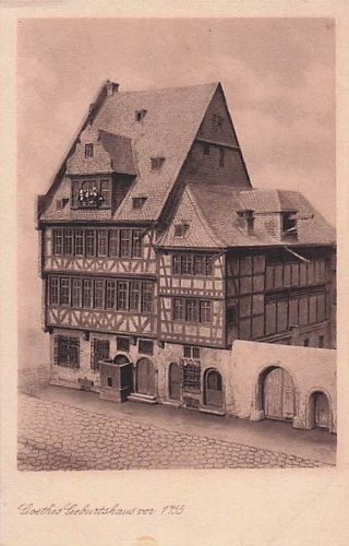 AK Goethes Geburtshaus in Frankfurt am Main