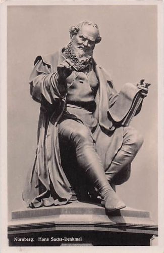 AK Nürnberg. Hans Sachs-Denkmal