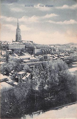BERNE Vue d'hiver.