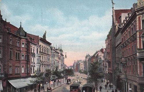 Graf-Adolf-Straße in Düsseldorf aus der Zeit um 1910.