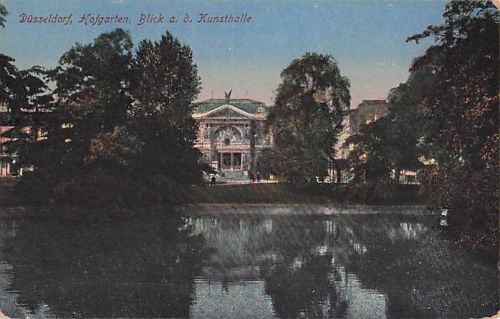 Düsseldorf, Kofgarten, Blick a. d. Kunsthalle.