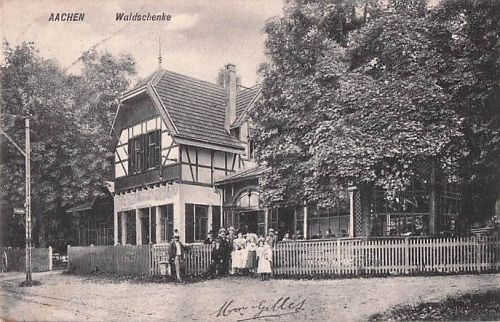 Ansichtskarte Aachen, Gasthaus Waldschenke