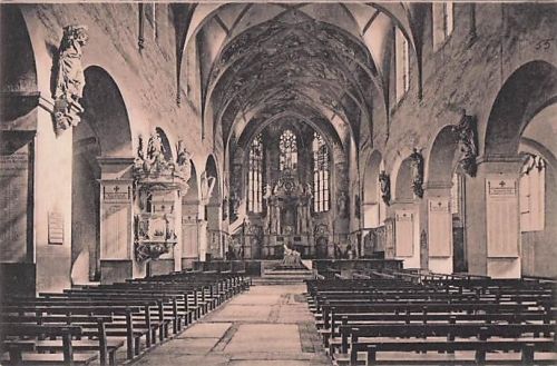 Alte Postkarte Köln am Rhein – St. Pantaleon Inneres – Historische Ansichtskarte ungelaufen