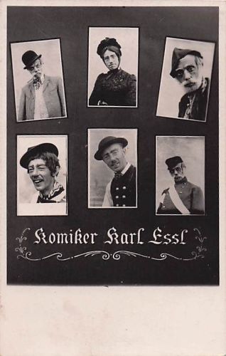 AK Komiker Karl Essl Postkarte Variete Volkssänger Kabarett