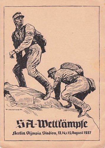 AK SA-Wettkämpfe Berlin Olympiastadion 13.14. & 15. August 1937