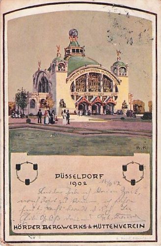 Ausstellung Industrie Gewerbe Kunst Duesseldorf 1902 Hoerder Bergwerks und Huettenverein Kat. Duesseldorf