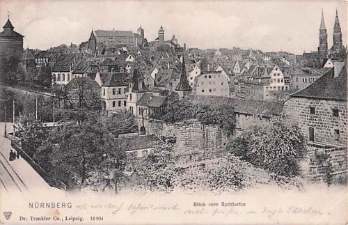 NÜRNBERG Blick vom Spittiertor