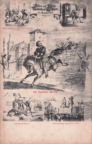 Postkarte Deutschland Baron Eppelein Räuber Ungeteilt Nürnberger