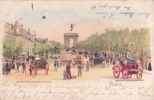 Litho Paris VIII, Avenue des Champs-Élysées, Triumphbogen