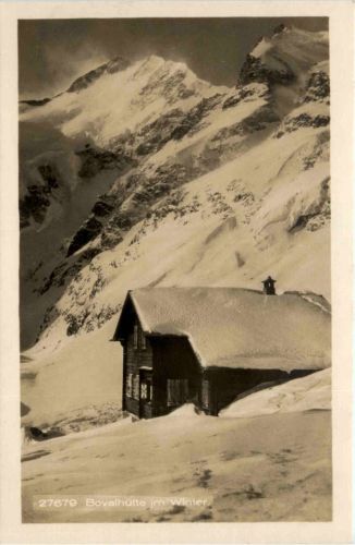 Bovalhütte im Winter