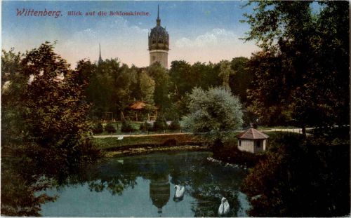 Wittenberg - Blick auf die Schlosskirche