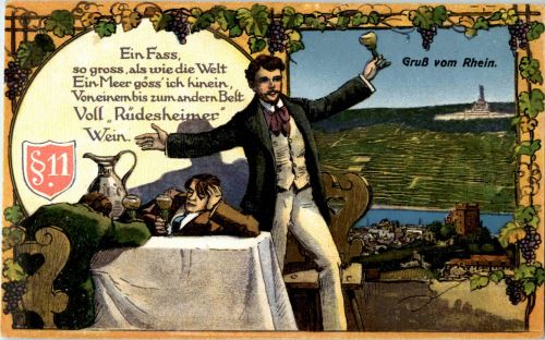Ein Fass voll Rüdesheimer Wein