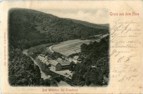 Bad Wildstein bei Treseburg - Gruss aus dem Harz