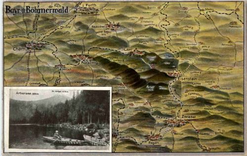 Cham - Kötzing - Eisenstein - Arbersee - Panorama