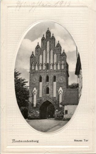 Neubrandenburg - Neues Tor - Prägekarte