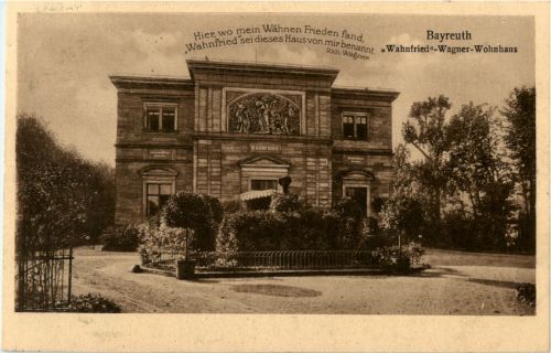 Bayreuth - Wahnfried Wagner Wohnhaus