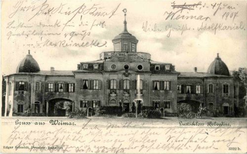Gruss aus Weimar - Lustschloss Belvedere