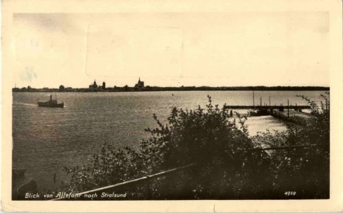 Blick von Altefähr nach Stralsund
