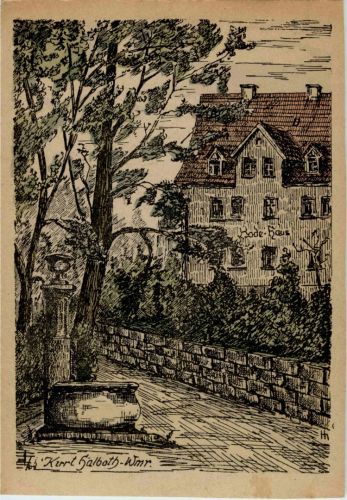 Verschwundenes Weimar - Bodehaus - Künstler Kurt Halboth