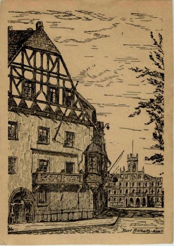 Verschwundenes Weimar - Fürstenkeller - Künstler Kurt Halboth