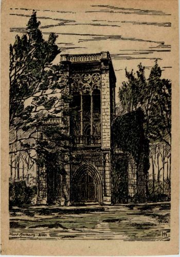 Verschwundenes Weimar - Tempelherrnhaus - Künstler Kurt Halboth
