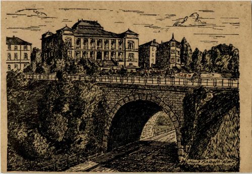 Verschwundenes Weimar - Viadukt - Künstler Kurt Halboth
