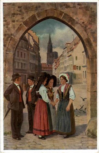 Strassburg - Ein Wiedersehen - Künstler H. Hoffmann