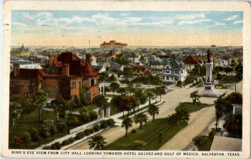 Galveston - Birds Eye view from city hall