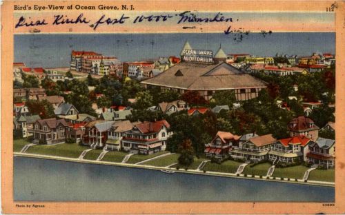 Birds Eye View of Ocean Grove New Jersey