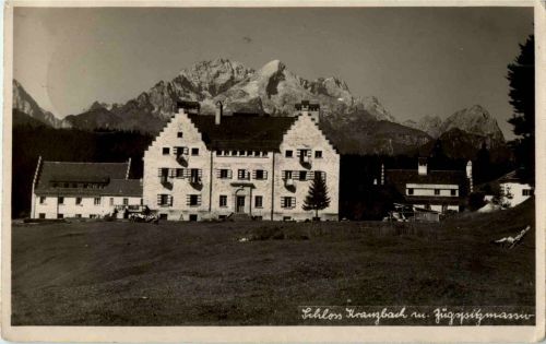 Schloss Kranzbach und Zugspitzmassiv